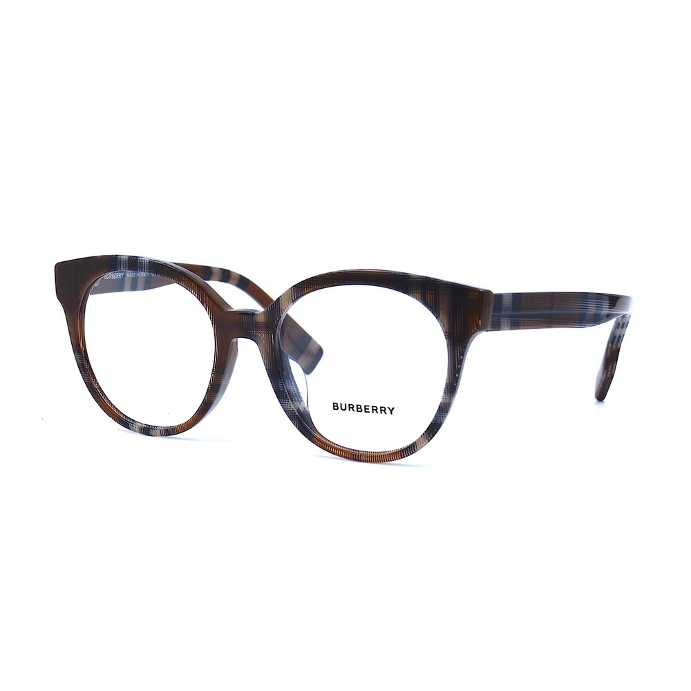 BURBERRY JACQUELINE BE2356F 3967 CHECK BROWN AUTHENTIC EYEGLASSES